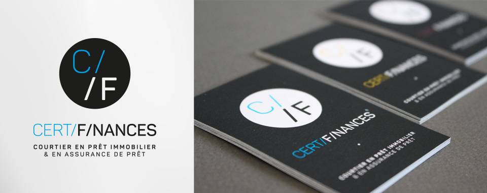 Logotype et cartes de visites pour un courtier en prêt et assurance de prêt