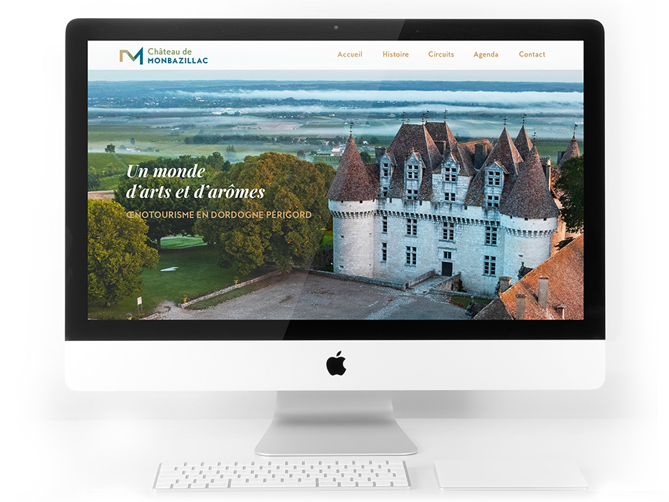 Création de design web pour le château de Monbazillac